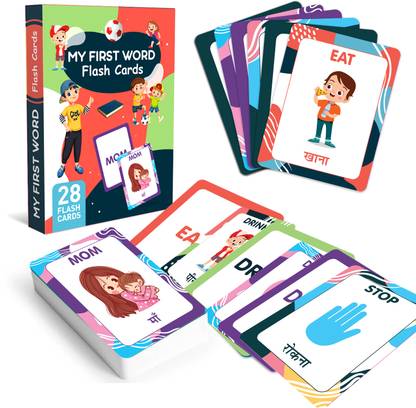 CLICKEDIN Flash Card MyFirst Word Flash Card Unique Design And High-Quality Card