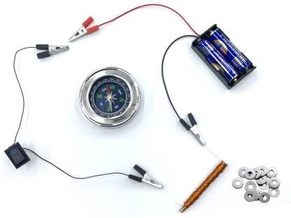 ERHIndia Electromagnet Science Project Kit with 60 mm Compass for School Kids