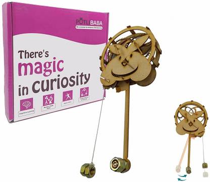 Office Petals Mechanical Cloack Wooden Mechanical Pendulum Clock Puzzle Gears Toy Building Set