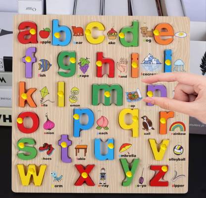 FORSIKHA Small Alphabet Toys Montessori Digital Board Educational Learning Letters Puzzle
