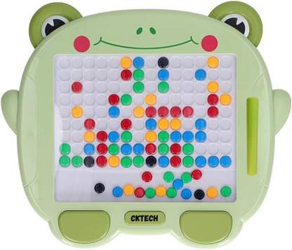 cktech Magnetic Drawing Board with Pen and Pattern Book Dots Board