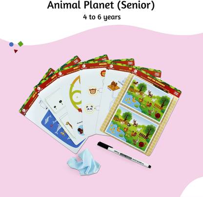 lakdi ki kathi Reusable Animal Planet (Senior 4-6 years) Cards