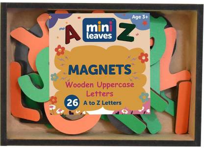 Minileaves Mini Leaves 26 Wooden Magnetic Alphabet Chunky Magnetic Letters for 3+