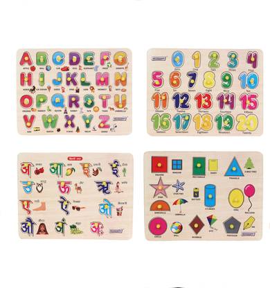 woodzania Educational Nursery Kit ( Alphabets, Numbers, Swarmala, shapes)