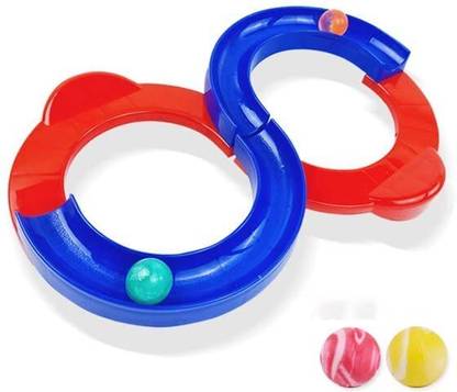 JYTIQ Loop Interaction Creative Track 2 Bouncing Ball Toys for Kids (Multicolor) Board Game Accessories
