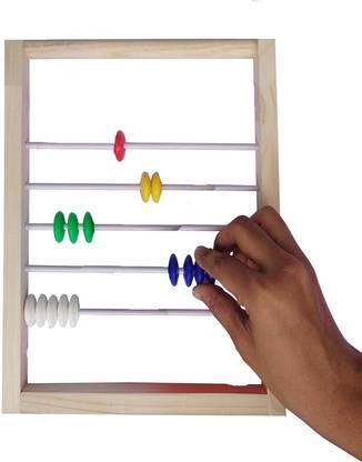 Plus Shine Counting Beads Abacus Toys Stand Wooden Abacus Calculator Mathematics Tool kit