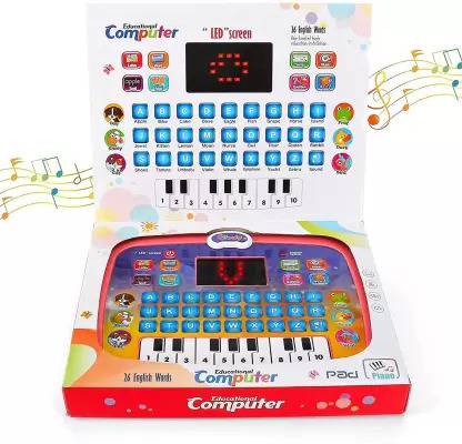 Graphene Educational Learning Kids Laptop Computer Plus Piano with led Screen Music Toy