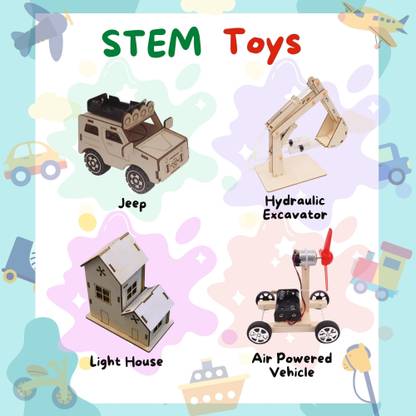TATV QALAA 4 in 1 STEM Project Educational Learning Toys for Kids [6-12yrs]-Working Model