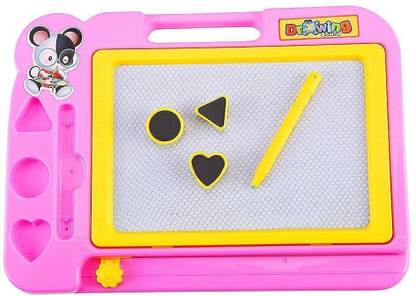 V India Magic Slate for Kids Erasable Drawing Pad with Pen Easy Drawing Writing Board