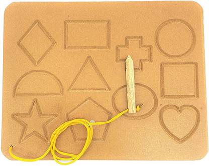 FORSIKHA Basic Geometric Shapes Learning Toys for HandWriting Practice Tracing Board