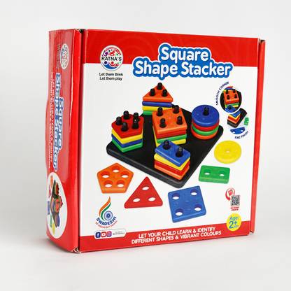 RATNA'S Shape Stacker square Learn shapes and stack them