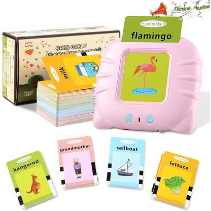voolex 112 Colourful Talking Double sided Flash Cards with 224 Words -Color May vary