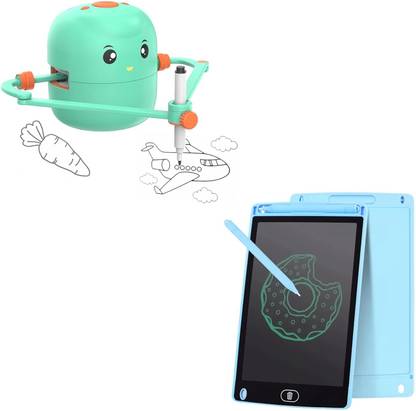 DRUMSTONE Interactive Drawing Robot Artist Toy & LCD Writing Tablet