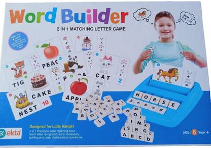 expert toys EXPERT EKTA WORD BUILDER 2 IN 1 MATCHING LETTER GAME