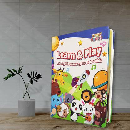 Lallafy Intelligence Learn & Play Sound Book, English Letters & Word Learning Sound Book