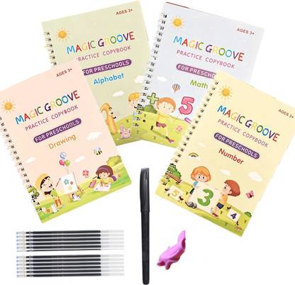 AMUSING Children's Magic Writing Copybooks (Auto Fades Can Be Reused)