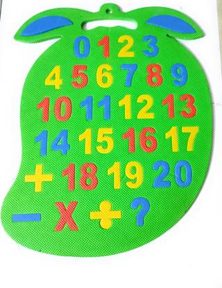 JAINSON MARTIN Number Puzzle For Kids Mango Shape Non Toxic