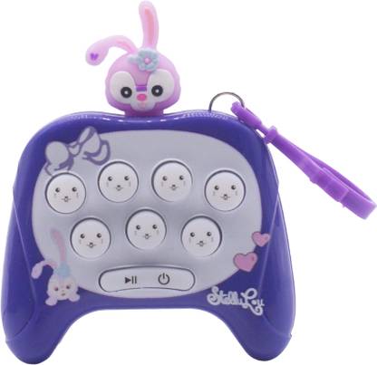 Kiditos Quick Push Game Console, Electronic Sensor Game Sound & Light Mole Whacker Toy