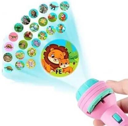Novelty Enterprises 3 slides 24 patterns Mini Projector Torch Toy Flashlight for kids