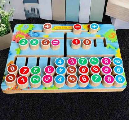 PopPlop Counting Matching Math Numerical Calculator Board Puzzle Maze Tracing Toys