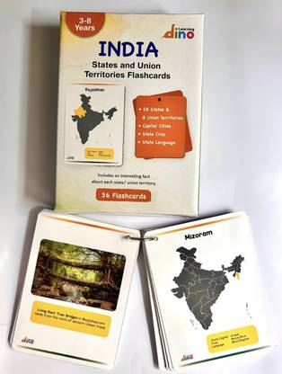 Learningdino India States & Capital Flashcards