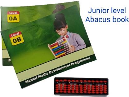 Fahm Abacus Math Learning Tool for Kids ( 13 Rods ) With 0 level Abacus books