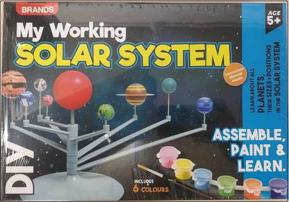 Vinhi 3D Solar System Planetarium Model l Science Kits Educational Astronomy DIY Toy