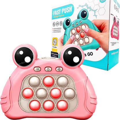 विक्रीडा Push Puzzle Game Machine, Electronic Pop Light Up Toys for Toddler Kid