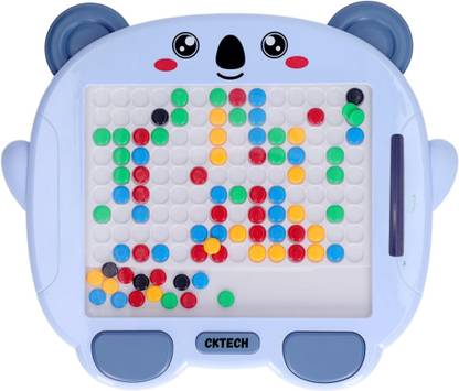 cktech Magnetic Drawing Board with Pen and Pattern Book Dots Board