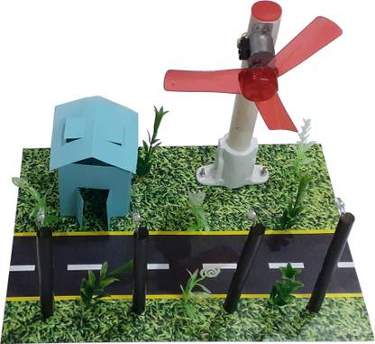 MELODY's Wind Generator Windmill - Real Time Electricity Generation using Dynamo. Science Model, STEM Activity Project for Exhibition.