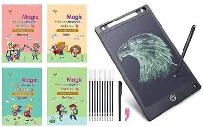 KELOSK Writing Practice Copybook with Pen & LCD Tablet 8.5" Screen tablet toy for kids