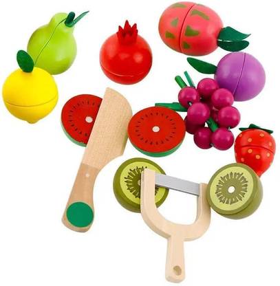 Jouets By Eduspark 12 Pc Magnetic Fruit Cutting Set