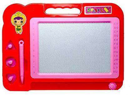 RAREGEAR Magic Slate Magnetic Drawing Erasable Doodle Pad Board for Writing & Sketching