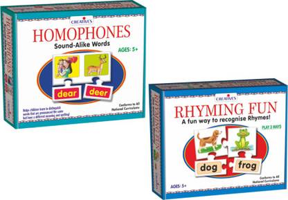 CREATIVE'S Homophones + Rhyming Fun - Vocabulary Building games for kids