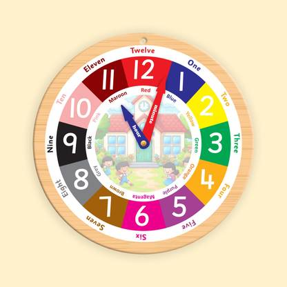 CLAAP Kids Activity Clock – Time Recognition with Hour-Minute Hands