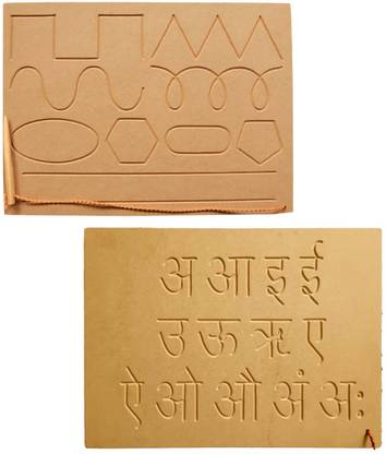 REWASHREE CRAFT WORLD Reading & Writing Hindi Varnmala/Old Pattern Board for Kids