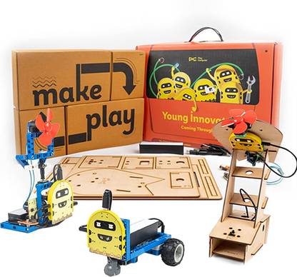 PEE CEE Play Computer Robotics Educational Toy Kit,107 in 1 DIY STEM Robotic Kit