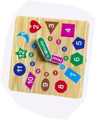 Childgossip Hot Selling Wooden Watch Toy For Kids time learning clock hour and minute Toys
