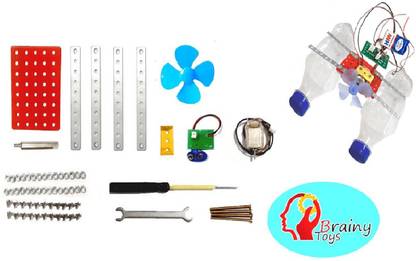 Brainy Toys Bot Kit Aqua racer bot Plastic And Metal Kit, Learn Robotics & Mechanism