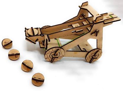 StepsToDo Build your own Catapult 3D model Making Kit | DIY STEM Model Kit | Learning Toy