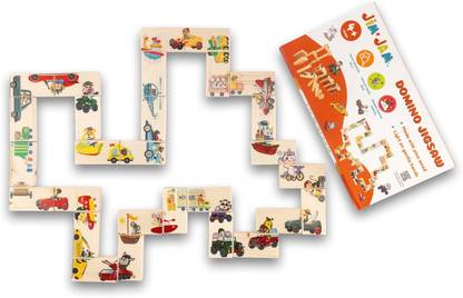 Jim N Jam Wooden Domino Jigsaw