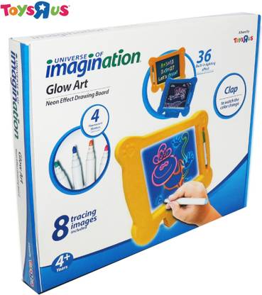 Toys R Us Universe of Imagination Glow Art Neon Effect Drawing Board