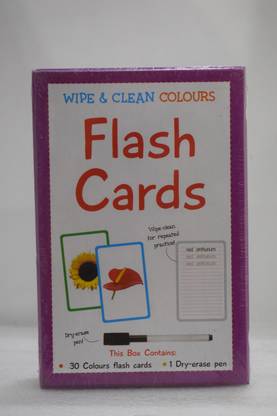 T-Rex Art Factory Wipe & Clean Colours Flash Cards