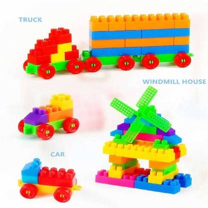 RIGHT SEARCH Kids Puzzle Assembling Building Toy Set (100 Pieces)