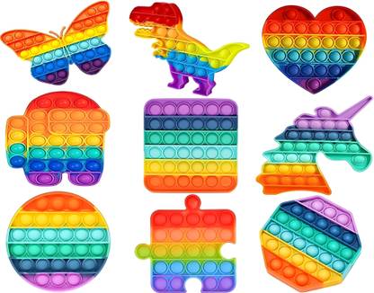 KITTER Pack of 2 - Pop It Toys for Kids | Poppet Toy Fidget Popping Toy For Toddler