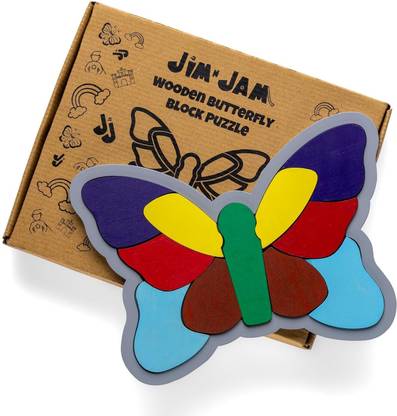 Jim N Jam Butterfly Wooden Puzzle