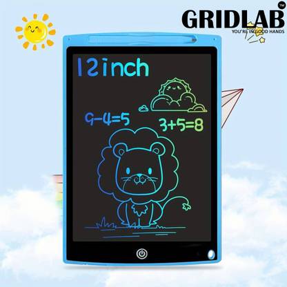 Gridlab Digital Drawing Board Cum Magic Slate For Kids 12 Inch Large Screen LCD Slate