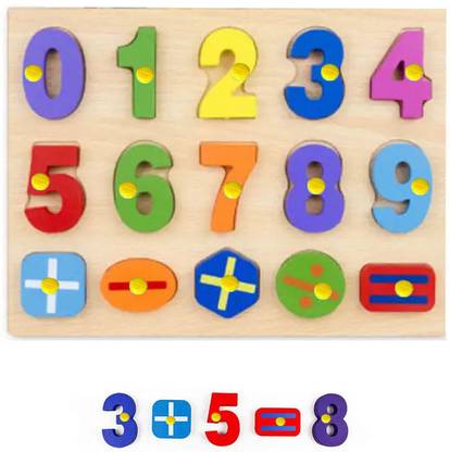 CASADOMANI Wooden counting learning toy 1234 matching Early Baby brain tester Creative learning set Play, Read & Learn Number learning toys Math & Counting Wooden Jigsaw Puzzle Number Math Puzzle Educational and Learning Puzzles Toy Math counting Board Toy Educational Counting Math Montessori Toys for Toddlers | Preschool Wood Toy Learning Blocks with Knobs Rainbow Wooden Number Peg Puzzle for Kids