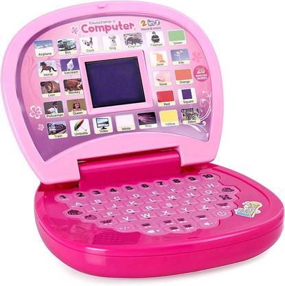 KAWASONY Children Learning Laptop Kids Toy With Images Sound And Spelling(multicolour)