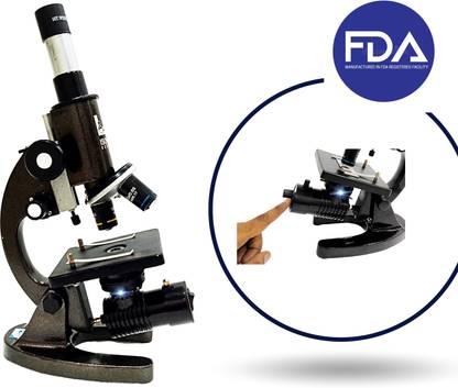 labcare Student Compound Microscope With 50 Blank Slides And Cover Slip